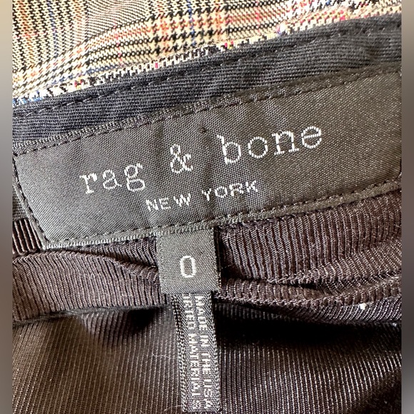 rag & bone Wool Plaid Tuxedo Trousers. Size XS - Picture 2 of 6